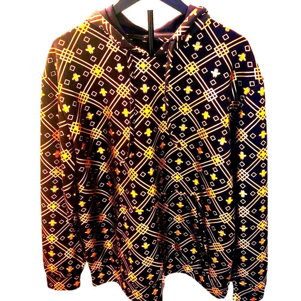 Drill Co Black Gold Baroque Bee Hoodie XL